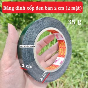 Băng dính xốp xanh bản 2cm (Dính 2 mặt)