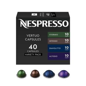 Nespresso Vertuo Dark Assortment Variety Pack 40-Count Coffee Pods