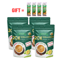 FITGUM 20X Collagen Chia Coffee With Glutathione For Weight Loss Skin Whitening Organic Coffee Mix. 