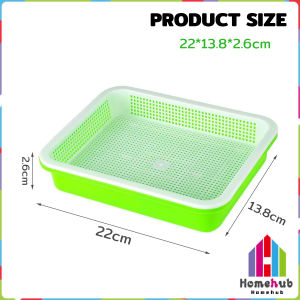 HB Seed Germination Tray Double Layer Plant Peanut Bean Sprout Soilless Hydroponic Seedling Tray 1Set