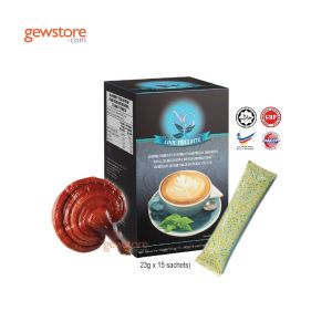 Cool Tea Latte 酷茶拿铁 (15 Sachets) - Herbal Milk Tea with Ganoderma Extract 灵芝 | 凉茶 | 奶茶
