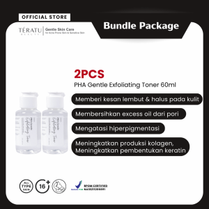 Bundle 2 PCS TERATU BEAUTY PHA Gentle Exfoliating Toner