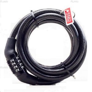 ORIGINAL / GRATIS ONGKIR / Gembok Sepeda Kode Kombinasi Angka  5 Digit 1.2m 4 Digit 1mTali Pengunci Pengaman Bike Bicycle Kunci Lock Numberic Anti Maling Security Padlock Password Kuat Strong Portable Bracket High Density ABS Material Tali 64 Kawat Besi