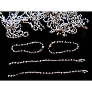 50 Pcs Silver Tone blank Ball Key Chain Keychain Findings Size Length 95 Mm (Around 3.74 Inches)…