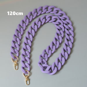 กระเป๋าแฟชั่นสตรีใหม่โซ่บูติกเคลือบลูกอมทำจากเรซินสีม่วงทึบสายคล้องกระเป๋าคลัทช์ผู้หญิงน้ำค้างแข็งด้ามจับกระเป๋าเงินสะพายไหล่