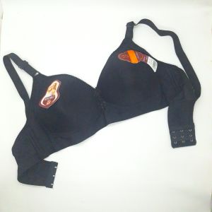 ISWA - 1PC Bra Wanita Dewasa Bh ROUMEI Cup Besar Busa Tipis Tanpa Kawat Kait Belakang Kancing 3