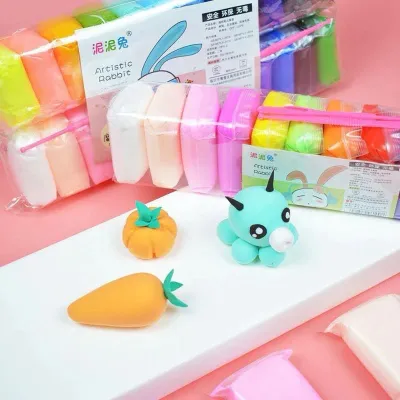 CLAY Mainan Anak Edukasi 1 Pack isi 12 pcs Edukasi Malam Lilin Slime Murah Clay
