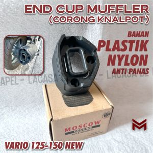 END MUFFLER TUTUP CORONG KNALPOT VARIO 125 150 ABS CBS NEW 2018-2023 END CUP MUFFLER MONCONG COVER KNALPOT SILVER MOTOR CORONG KNALPOT QUALITY MOSCOW CORONG KNALPOT PLASTICK NYLON TEBAL END CUP MUFFLER KNALPOT MOTOR PLUG AND PLAY MOSCOW