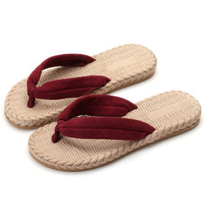 [Free Shipping] Affordable Wooden Clogs WomenS Summer Outdoor Fashion Flip-Flops Flat-Soled Non-Slip And With A Soft Sole