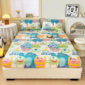 Bộ ga gối 💖m2/m6/m8/2m💖 drap giường poly ga bọc đệm cute + 2 vỏ gối nằm cute - Nguyệt Ánh Bedding - [Mon tơ] Thỏ kuromiLờ Vê Gấu Rich Bơ xanh Cá heo...