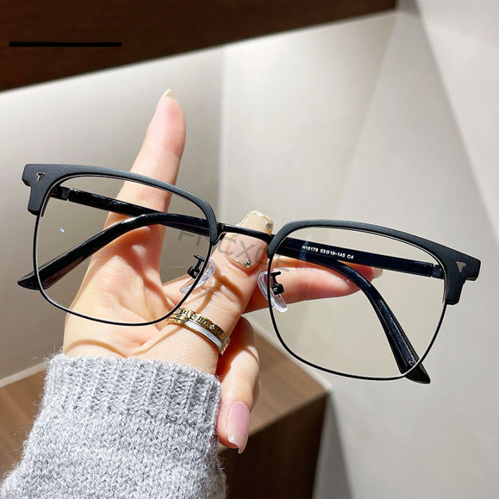 Graded Eyeglasses with Grade -50 -100 -150 -200 -250 -300 -350 -400 Myopia  Glasses Anti-blue Light Glasses Frame Ultra-light Women's Pure Campus Style 