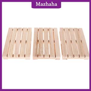 Mazhaha Mini Wooden Pallet Beverage Coasters for Hot and Cold Drinks Wood Pallet