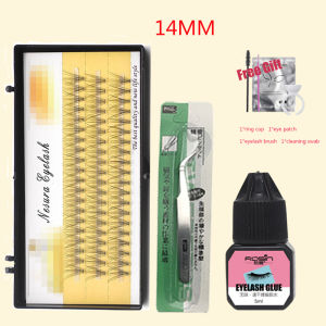 10D False Eyelashes Hot Melt Grafted Eyelashes Set Nature Extension Eyelashes Kits W/Glue Tweeze