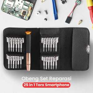Obeng Set Reparasi 25in1 Torx Smartphone Stainless Steel Multifungsi
