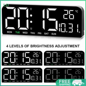 COD [Free Shipping] Bright LED Digital Alarm Clock for Bedroom and Office Large Number Display with Snooze and Sleep Timer