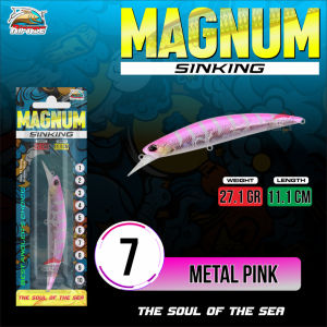UMPAN PANCING LURE Riptide MAGNUM MINNOW SINKING LURE 11.1 CM 27.1 GRAM