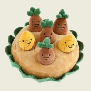 Dog Toy Cat Toy Harvest Carrot Toy mainan kucing 9pcs Carrot in 1 set 宠物玩具拔萝卜可藏食玩具狗狗玩具猫咪玩具益智类游戏