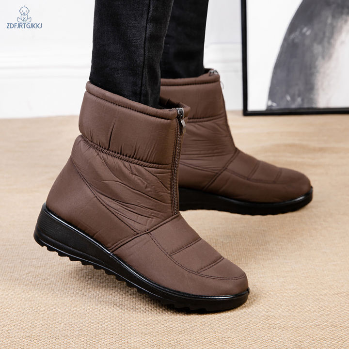 Womens Winter Snow Boots Soft Warm Lining Waterproof Slip On