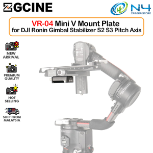 ZGCINE VR-04 Mini V Mount Plate for DJI Ronin Gimbal Stabilizer S2 S3 Pitch axis