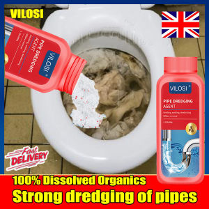 Pipe Dredging Agent drainage clogged remover liquid Dissolve Grease Hair Oil Organic Wastes and Food Residue Powerful Sink Drain Cleaners Unclog The Kitchen Toilet Bathtub Sewer