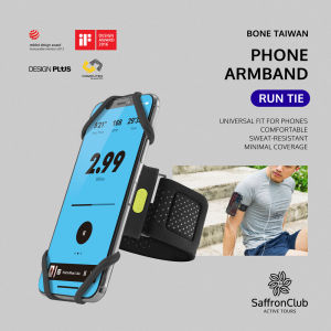 Run Tie Bone | Running Phone Holder Armband Improves Circulation Absorbs Sweat Prevents Dirt and Easy to Install