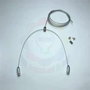 Bộ dây cáp treo 2 đầu Bộ cáp nâng tăng giảm kích thước chất liệu dây inox 304 bọc nhựa bảo vệ ốc treo mạ niken cứng cáp