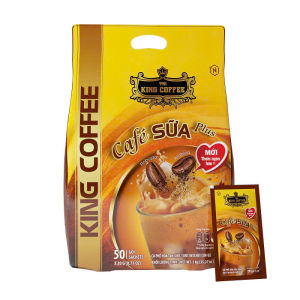 Cà Phê Sữa PLUS Hòa Tan 3IN1 TNI KING COFFEE 1kg - Túi 50 gói x 20g