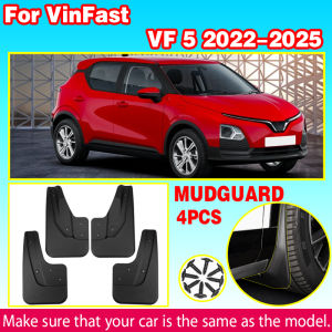 Tấm Chắn Bùn Bánh Trước Và Bánh Sau 4 Miếng Bảo Vệ Chống Bắn Nước Fender Phụ Kiện Bảo Vệ Cho VinFast VF 5 2022-2025