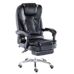 SKY E-COMMERCE CO.Ltd COD Leather Office Chair Computer Chair Comfortable Lazy Leisure Chair Lifting Boss Chair Massage Chair