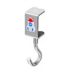 Móc treo balo túi xách bằng chất liệu kim loại cứng cáp xoay 360 độ móc treo đồ cạnh bàn có thể xoay điều chỉnh dễ dàng MocCB