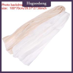 [huguosheng] Wrinkles Yarn Background Cloth Cream Beige Yarn Accessories Nail Beauty Photo Props Photography Background