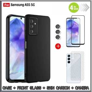 Paket 4in1 Full CASE SAMSUNG GALAXY A55 5G A14 5G 2023 A14 4G A24 4G M14 5G FREE TG LAYAR +CAMERA +GARSKIN