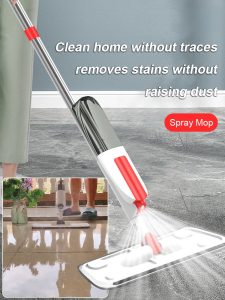 Lazy colorful water spray mop handfree large panel rotating absorbent panel