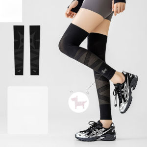 Thermal Color Changing Knee Sleeve Sports Compression Leg Sleeve Temperature Sensitive Color Change Breathable Anti Slip
