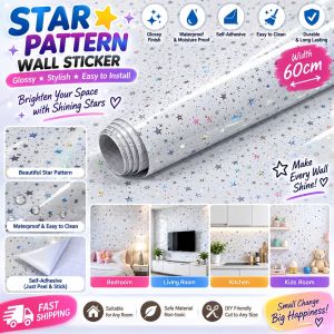 Grid Wall Sticker Glossy Pearl Finish Waterproof Self-Adhesive 60cm Width for Kitchen Bathroom Tile Renovation local stock next day delivery selfcollection from s757087