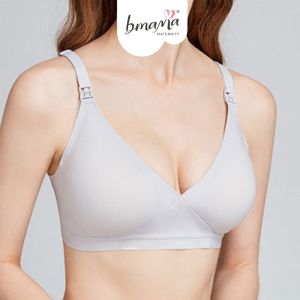 Bmama Nursing Bra Push Up Seamless Wireless Removable Cups (Petite Size) 360-Fit Support & Comfort (Recommend A-B cup)