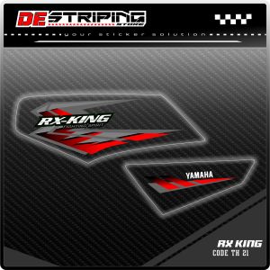 Striping Sticker Transparan Motor RX KING Semifull Bahan Bening Transparan Design Simpel Kode TH21