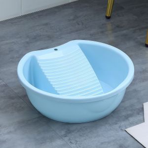Q-1151 STORE 2IN1 Washboard Laundry Basin Plastic Thickened Underwear Cleaning Basin All-in-one Lightweight Laundry Tub Hand Washing Clothes