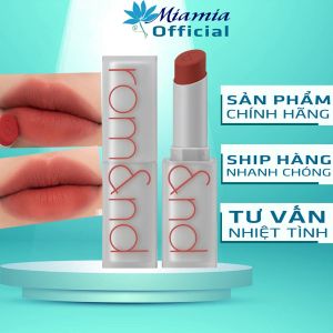 Son Thỏi Romand Zero 02 All That Jazz Cam Gạch Son Romand Zero Matte Lipstick Lì Mịn [CHECK HIDDEN TAG]