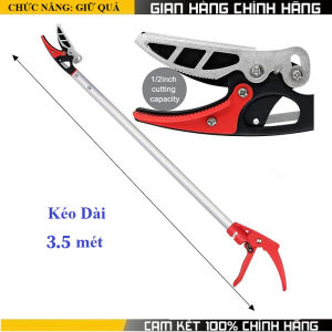 kéo cắt cành hái hoa quả trên cao đa năng dài 3.5 mét