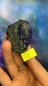 Viên đá khoáng vật Azurite Machalite MAgic tự nhiên năng lượng Vũ trụ 4