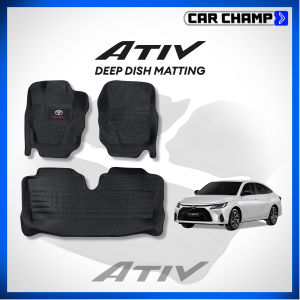 Toyota Vios Ativ 2025 to 2026 E / G / HEV Diamond Deep Dish Matting Thailand Quality Car Accessories