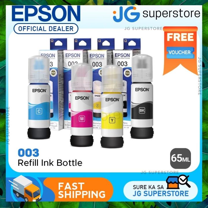 Epson 003 Ink Refill Bottle (65mL) for Printer EcoTank L1110 / L3110 ...