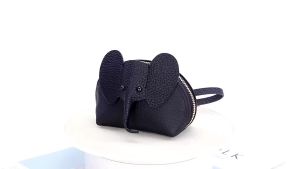 Royal Bagger Women Short Wallets Genuine Cow Leather Fashion Cute Elephant Shape Zipper Coin Purse 6289