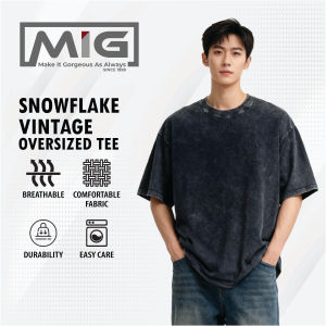 MIG Vintage Snowflake 200gsm Cotton Oversized Tee