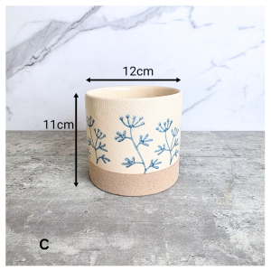 The Leaferie Evie plant pots. Ceramic flowerpot . flowerpots . flower pot planter planters