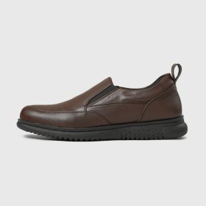SMITH BLACK |ManNeedMe x ARF| Sepatu Formal Pria Slip On Shoes Pantofel Kantor / PDH / Kerja