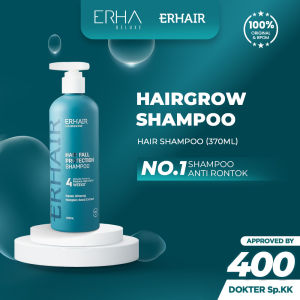 ERHA ERHAIR Shampoo Penumbuh Rambut Rontok ERHA Hairgrow 370ml Ekstrak Ginseng / Teruji Klinis