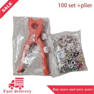 [COD]Flash Delivery Plier Tool Colour Metal Snap Sewing Button Claw Set Hollow Solid Snap Fasteners Kit For Installing Clothes Bags