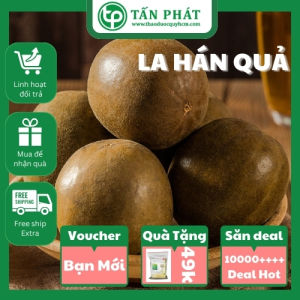[Hàng loại 1] La hán quả khô 1kg Quả la hán Tấn Phát nấu nước mát thanh nhiệt mát gan